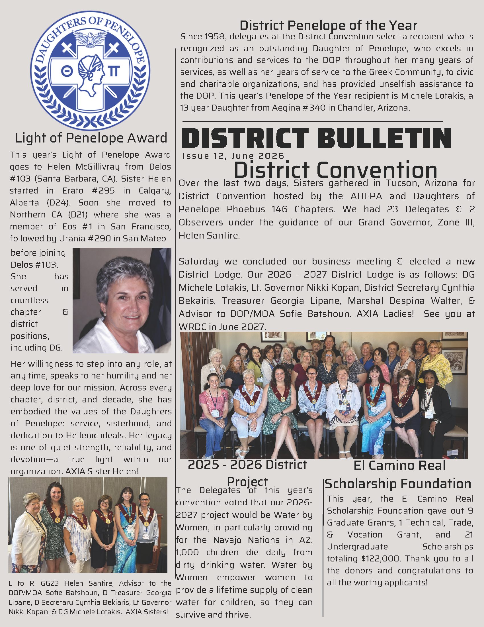 Daughters of Penelope District 20